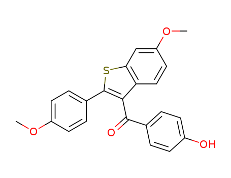 Methanone,  (4-hydroxyphenyl)[6-methoxy-2-(4-methoxyphenyl)benzo[b]thien-3-yl]-