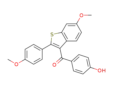 Methanone,
(4-hydroxyphenyl)[6-methoxy-2-(4-methoxyphenyl)benzo[b]thien-3-yl]-