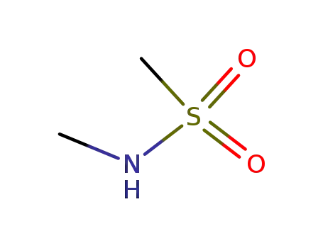 Molecular Structure of 1184-85-6 (N-Methyl methanesulfonamide)