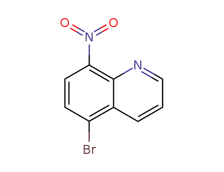 Molecular Structure of 176967-80-9 (5-Bromo-8-nitroquinoline)