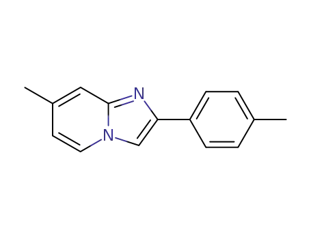 Molecular Structure of 65964-61-6 (7-methyl-2-(p-tolyl)imidazo[1,2-a]pyridine)