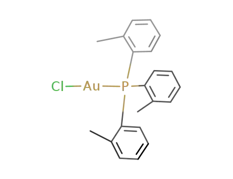 Molecular Structure of 28978-10-1 (Chloro[tri(p-tolyl)phosphine]gold(I),97%)