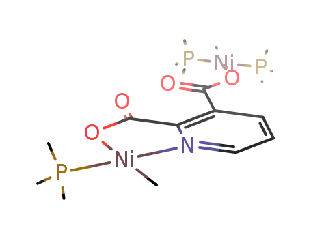 dimethyl(pyridine-2,3-dicarboxylato-N:O:O)-tris(trimethylphosphine)dinickel