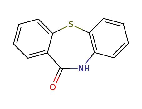 Molecular Structure of 3159-07-7 (10,11-Dihydro-11-oxodibenzo[b,f][1,4]thiazepine)