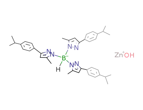 (hydrotris(3-p-cumenylmethylpyrazolyl)borate)Zn(OH)