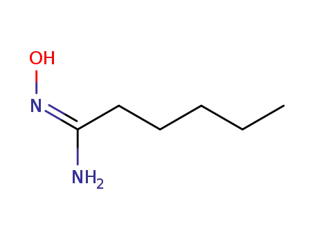 Molecular Structure of 108724-16-9 (N-HYDROXY-HEXANAMIDINE)
