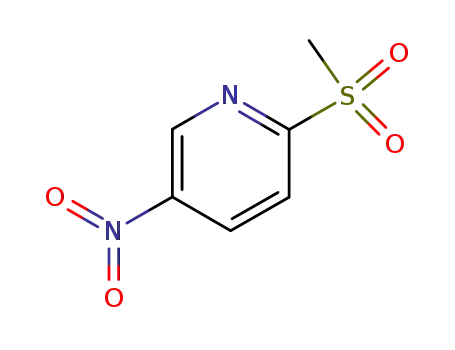 Molecular Structure of 79134-11-5 (2-(Methylsulfonyl)-5-nitropyridine)