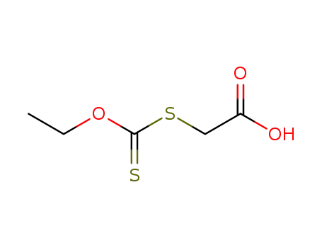 Molecular Structure of 25554-84-1 (2-(Ethoxythioxomethylthio)acetic acid)