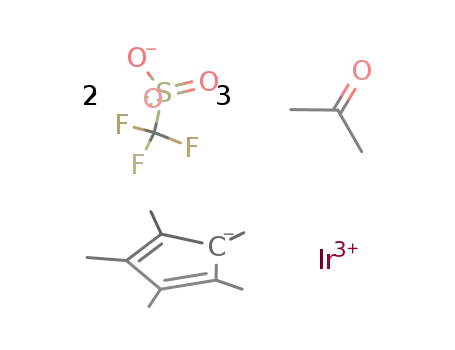 Ir(η5-C5(CH3)5)(acetone)3(CF3SO3)2