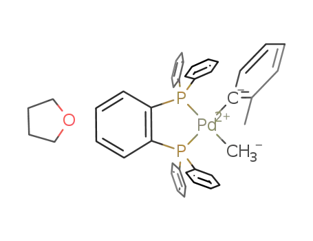 methyl(o-tolyl)(1,2-bis(diphenylphosphino)benzene)palladium*(tetrahydrofuran)