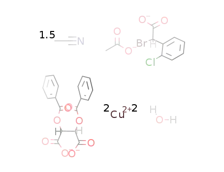 [Cu2(L-O,O'-dibenzoyltartrate)((R)-α-bromo-2-chlorophenylacetate)(OAc)(H2O)2]*1.5MeCN