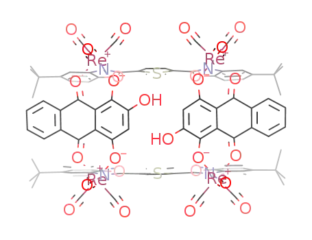 [(Re(CO)3)4(2,5-bis(5-tert-butyl-2-benzoxazolyl)thiophene)2(1,2,4-trihydroxy-9,10-anthraquinone(-2H))2]