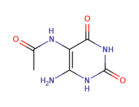 Molecular Structure of 10184-01-7 (Acetamide, N-(6-amino-1,2,3,4-tetrahydro-2,4-dioxo-5-pyrimidinyl)-)