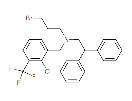 (3-bromopropyl)({ [2-chloro-3-(trifluoromethyl)phenyl]methyl})(2,2-diphenylethyl)amine