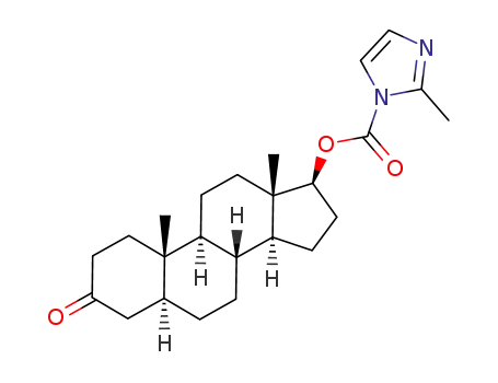 3-oxo-5α-androst-17β-yl-2'-methyl-1H-imidazole-1-carboxylate