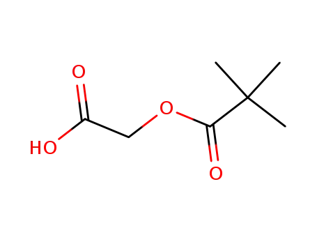 Molecular Structure of 89941-82-2 (Propanoic acid, 2,2-dimethyl-, carboxymethyl ester)