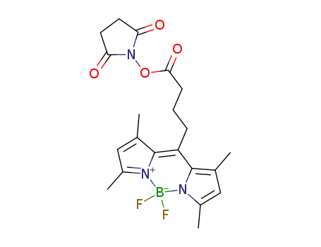 10-(4-((2,5-dioxopyrrolidin-1-yl)oxy)-4-oxobutyl)-5,5-difluoro-1,3,7,9-tetramethyl-5H-dipyrrolo[1,2-c:2 ′,1 ′-f ][1,3,2]diazaborinin-4-ium-5-uide