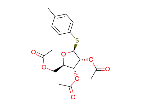 (2R,5S)-2-(acetoxymethyl)-5-(p-tolylthio)tetrahydrofuran-3,4-diyl diacetate