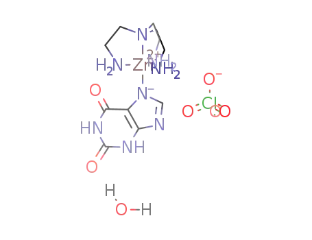 [Zn(tris(2-aminoethyl)amine)(xanthine-H)]ClO4*H2O