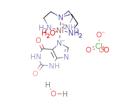 [Ni(tris(2-aminoethyl)amine)(xanthine-H)(H2O)]ClO4*H2O