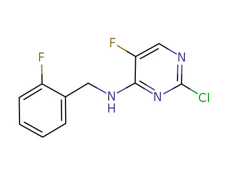 (2-chloro-5-fluoropyrimidin-4-yl)-(2-fluorobenzyl)amine