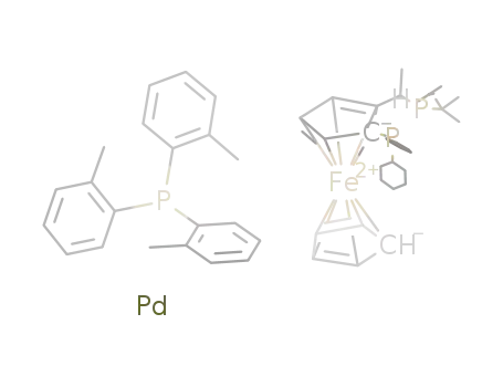 [Pd(1-dicyclohexylphosphino-2-di-tert-butylphosphinoethylferrocene)(P(o-tolyl)3)]