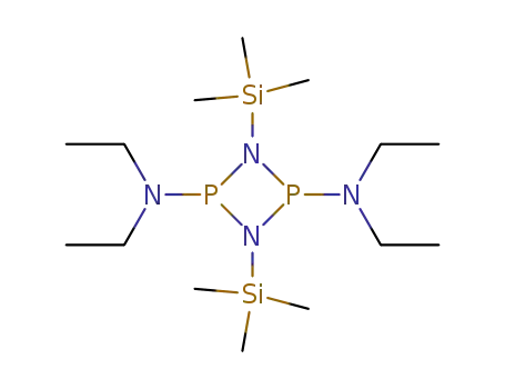 N,N,N',N'-Tetraethyl-1,3-bis-trimethylsilanyl-[1,3,2,4]diazadiphosphetidine-2,4-diamine