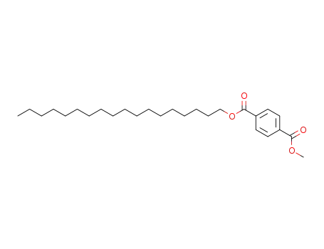 Molecular Structure of 43049-06-5 (1,4-Benzenedicarboxylic acid, methyl octadecyl ester)