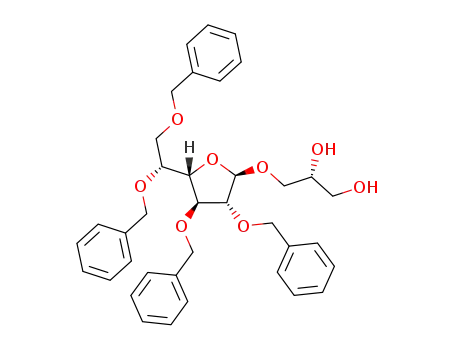 3-O-(2,3,5,6-tetra-O-benzyl-β-D-galactofuranosyl)-sn-glycerol