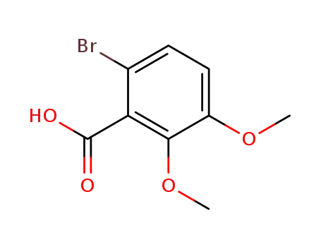 Molecular Structure of 60555-93-3 (6-BROMO-2,3-DIMETHOXYBENZOIC ACID)