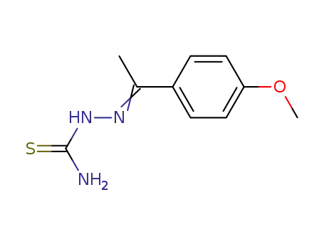 Molecular Structure of 16546-08-0 ((2E)-2-[1-(4-methoxyphenyl)ethylidene]hydrazinecarbothioamide)