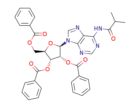 N6-isobutyryl-9-(2',3',5'-tri-O-benzoyl-β-D-ribofuranosyl)adenine