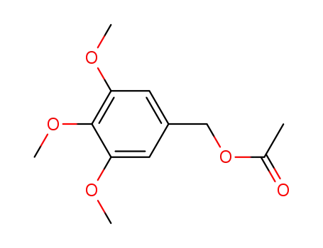 Molecular Structure of 72092-48-9 (Benzenemethanol, 3,4,5-trimethoxy-, acetate)