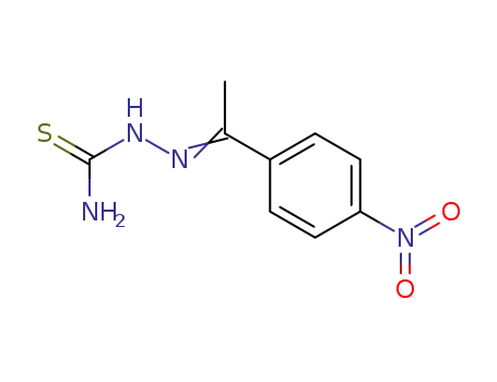 Molecular Structure of 5424-45-3 ((1E)-1-(4-nitrophenyl)ethanone thiosemicarbazone)