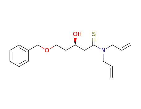 (R)-N,N-diallyl-5-(benzyloxy)-3-hydroxypentanethioamide