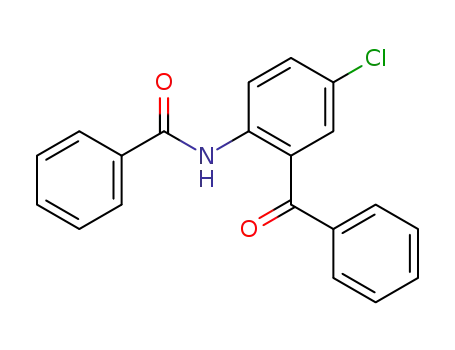 Molecular Structure of 21259-25-6 (N-(2-BENZOYL-4-CHLOROPHENYL)BENZENECARBOXAMIDE)