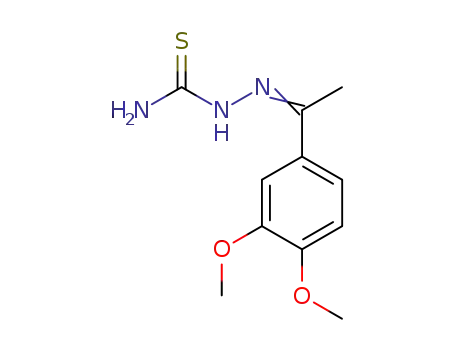 Molecular Structure of 71173-46-1 ((1E)-1-(3,4-dimethoxyphenyl)ethanone thiosemicarbazone)