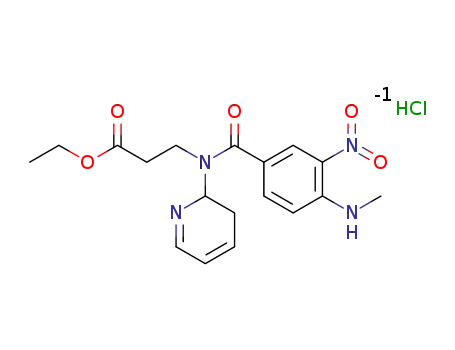 ethyl 3-{[{1-(methylamino)-2-nitrophen-4-yl}carbonyl](pyridyn-2-yl)amino}propanoate hydrochloride
