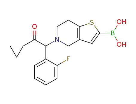 (5-(2-cyclopropyl-1-(2-fluorophenyl)-2-oxoethyl)-4,5,6,7-tetrahydrothieno[3,2-c]pyridin-2-yl)boronic acid