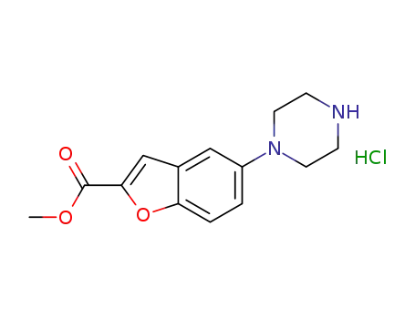 methyl 5-(piperazin-1-yl)-1-benzofuran-2-carboxylate hydrochloride