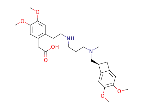 {2-[2-({3-[{[(7S)-3,4-dimethoxybicyclo[4.2.0]octa-4,3,5-trien-7-yl]methyl}(methyl)-amino]propyl}amino)ethyl]-4,5-dimethoxyphenyl}acetic acid