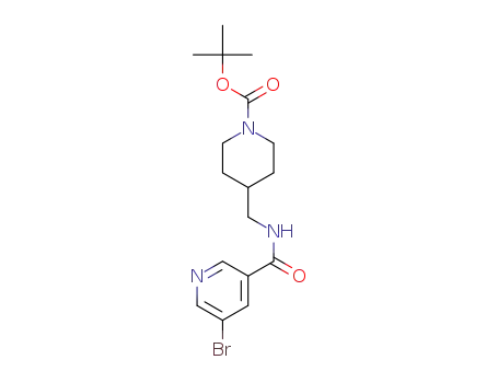 tert-butyl 4-((5-bromonicotinamido)methyl)piperidine-1-carboxylate
