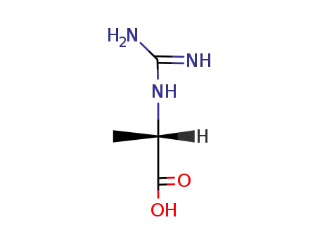 Molecular Structure of 1758-74-3 (2-GUANIDINOPROPIONIC ACID)
