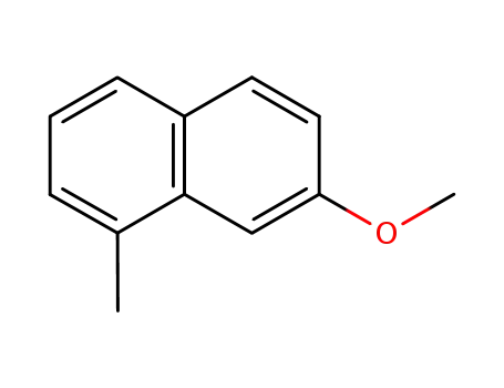 Molecular Structure of 2825-01-6 (Naphthalene, 7-methoxy-1-methyl-)