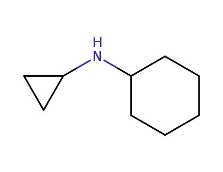 Molecular Structure of 824-82-8 (Cyclohexanamine, N-cyclopropyl-)