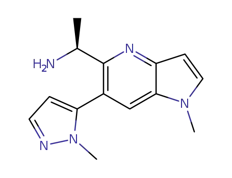 (S)-1-(1-methyl-6-(1-methyl-1H-pyrazol-5-yl)-1H-pyrrolo[3,2-b]pyridin-5-yl)ethanamine