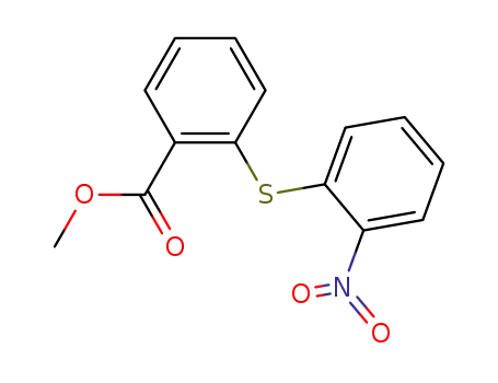 Molecular Structure of 4892-03-9 (Benzoic acid, 2-[(2-nitrophenyl)thio]-, methyl ester)