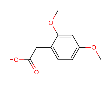 Molecular Structure of 6496-89-5 (2,4-Dimethoxyphenylacetic acid)