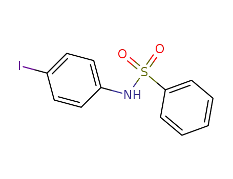Molecular Structure of 21226-24-4 (Benzenesulfonamide, N-(4-iodophenyl)-)