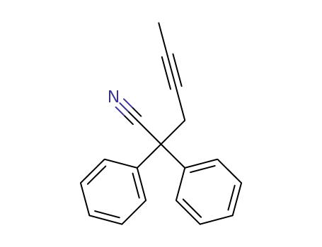 2,2-diphenylhex-4-ynenitrile